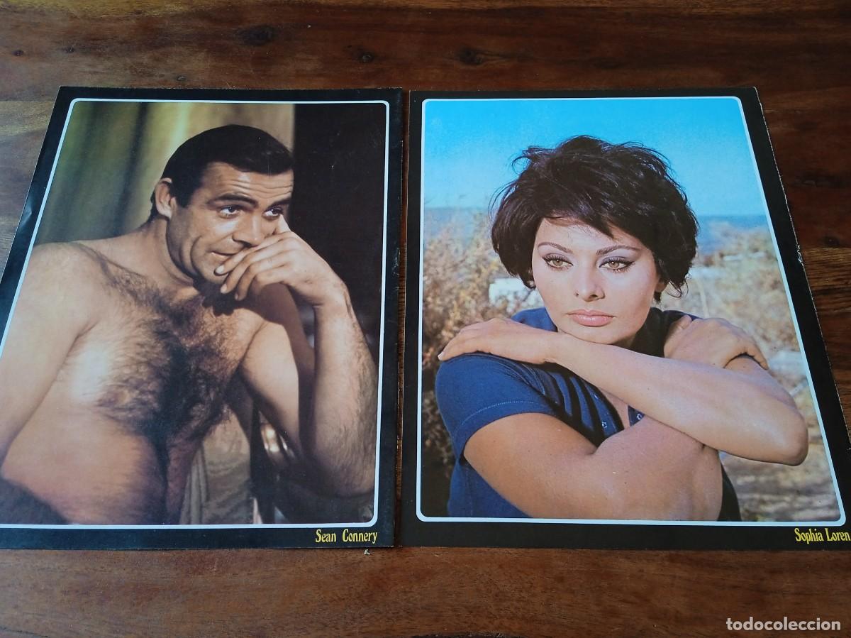 Cin&eacute;ma: Lote de 46 fotos de actores y actrices de 30 x 23 cms - Ver fotos - En trasera mas informacion