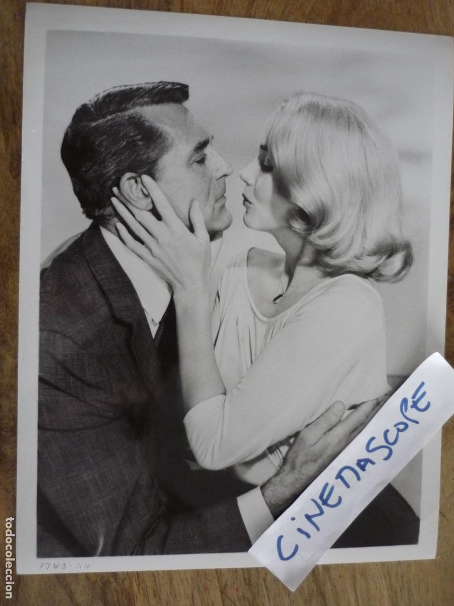 Cine: con la muerte en los talones - foto original b/n - eva marie saint cary grant hitchcock