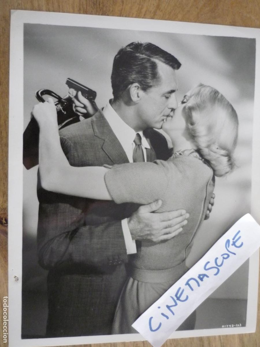 Cine: con la muerte en los talones - foto original b/n - eva marie saint cary grant hitchcock