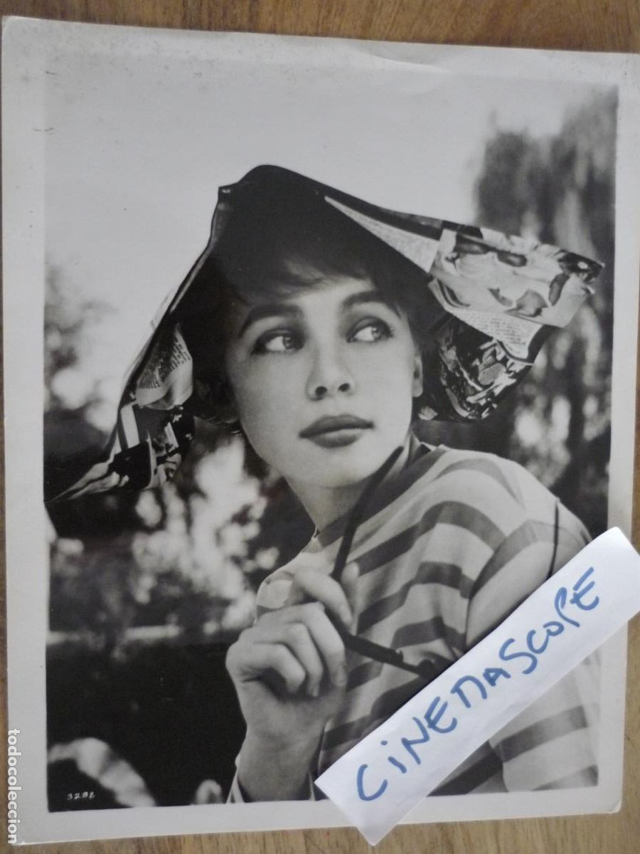 Cine: leslie caron - foto original b/n - gaby - metro goldwyn mayer film