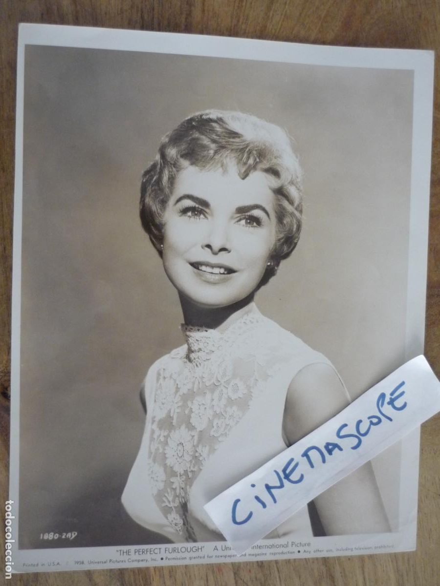 Cine: janet leigh - foto original b/n - the perfect furlough vacaciones sin novia - blake edwards