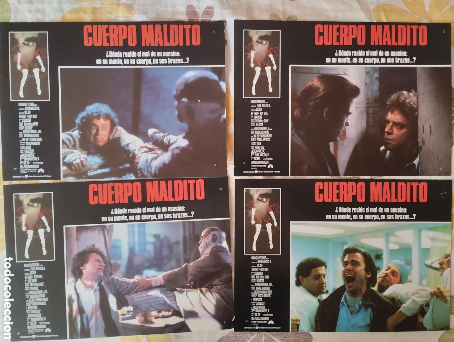 Cine: 4 FOTOCROMOS - CUERPO MALDITO