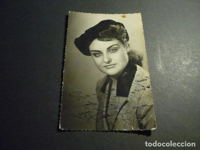 Cinema: IRENE DAINA ACTRIZ ANTIGUA FOTOGRAFIA CON FIRMA AUTOGRAFA 8,5 X 13 CM