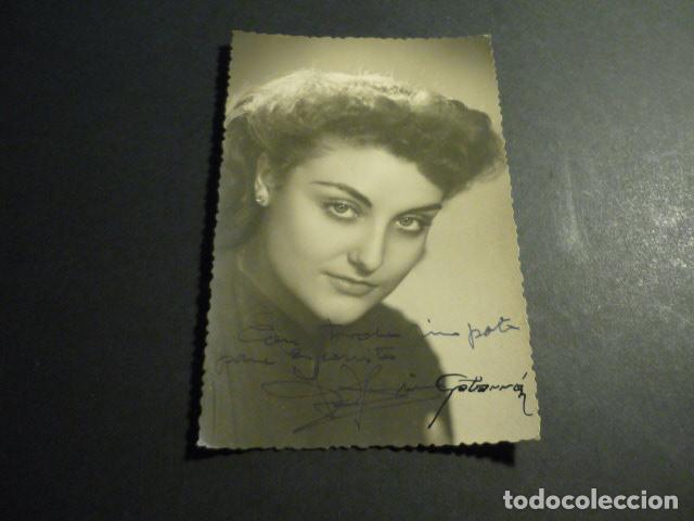 Cinema: IRENE DAINA ACTRIZ ANTIGUA FOTOGRAFIA CON FIRMA AUTOGRAFA 8,5 X 13 CM