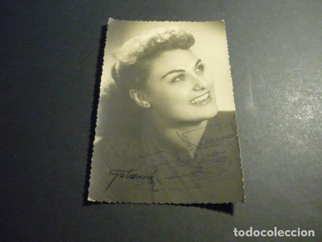Cin&eacute;ma: IRENE DAINA ACTRIZ ANTIGUA FOTOGRAFIA CON FIRMA AUTOGRAFA 8,5 X 13 CM