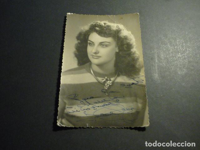 Cinema: IRENE DAINA ACTRIZ ANTIGUA FOTOGRAFIA CON FIRMA AUTOGRAFA 8,5 X 13 CM