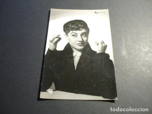 Cinema: IRENE DAINA ACTRIZ ANTIGUA FOTOGRAFIA GYENES FOTOGRAFO 8,5 X 13 CM