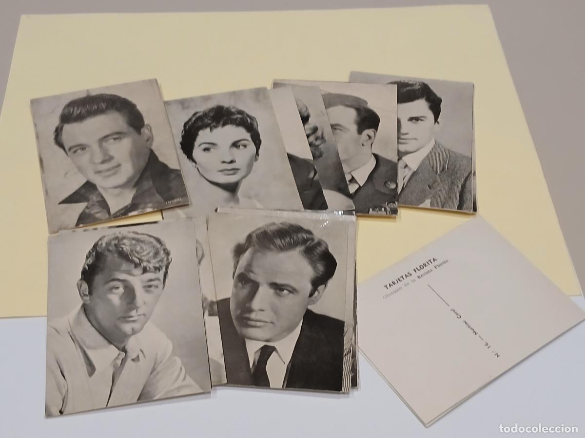 Cinema: Tarjetas revista Florita (artistas de cine), lote n&uacute;meros 1 a 16