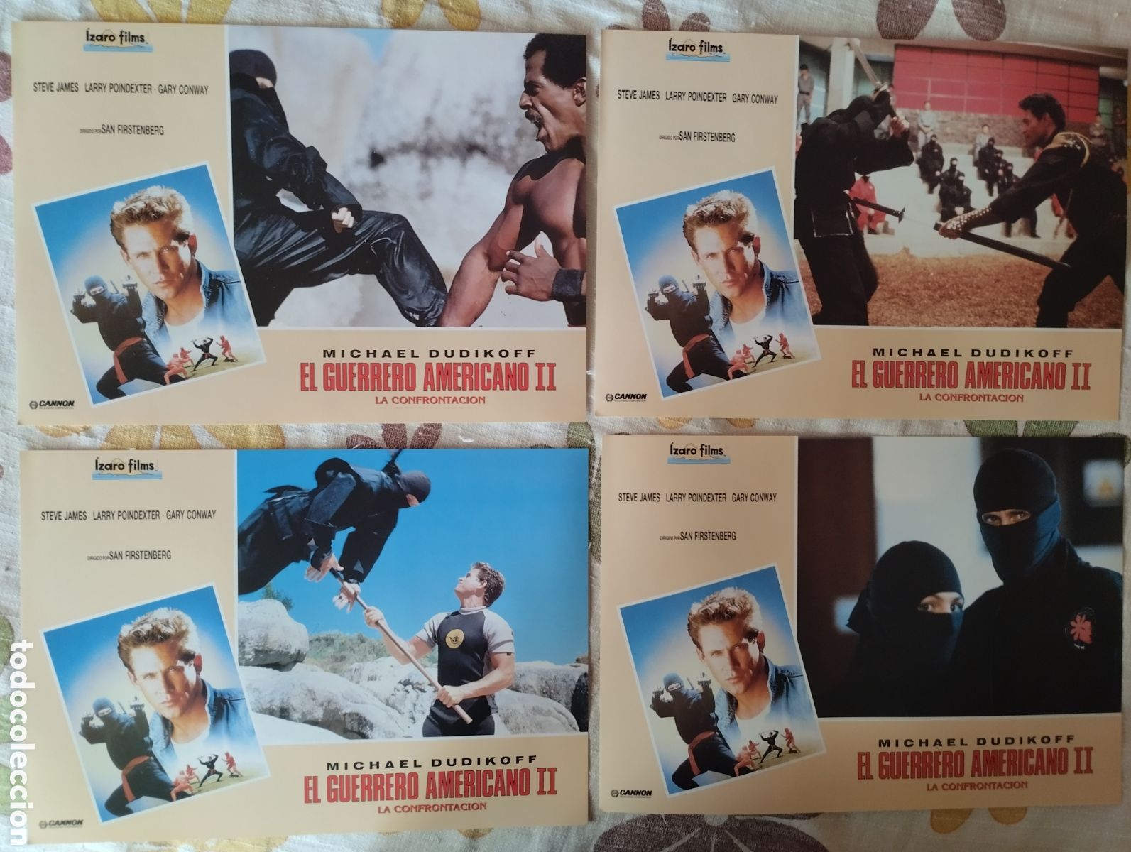 Cine: 12 FOTOCROMOS - EL GUERRERO AMERICANO II - SET COMPLETO