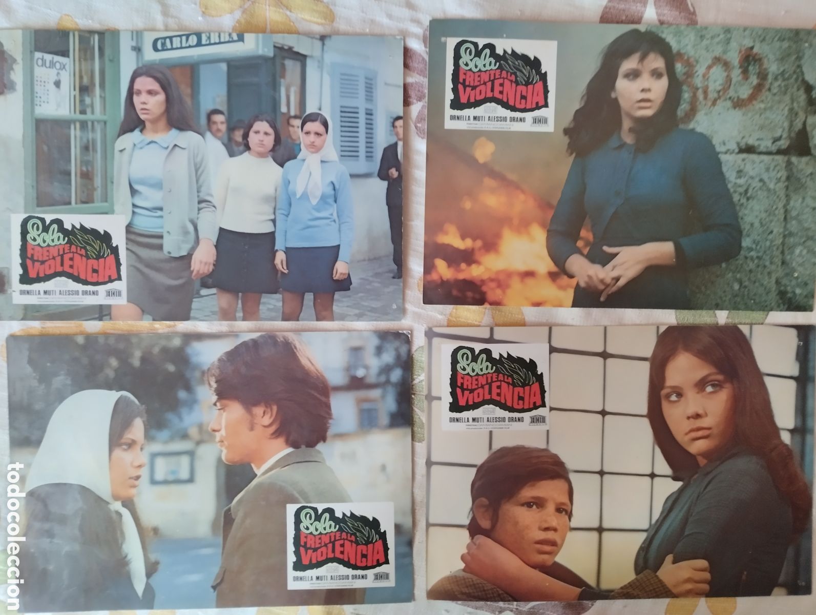 Cine: 12 FOTOCROMOS - SOLA ANTE KA VIOLENCIA - ORNELLA MUTI