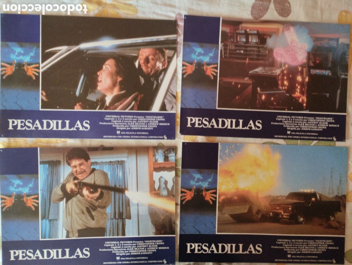 Cine: 12 FOTOCROMOS - PESADILLAS - SET COMPLETO