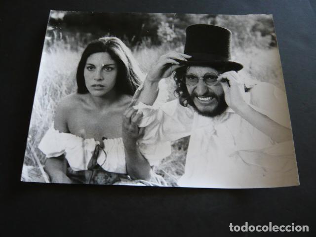 Cine: CHARO LOPEZ Y JAIME CHAVARRI ACTORES ANTIGUA FOTOGRAFIA ORIGINAL 24 X 18 CM