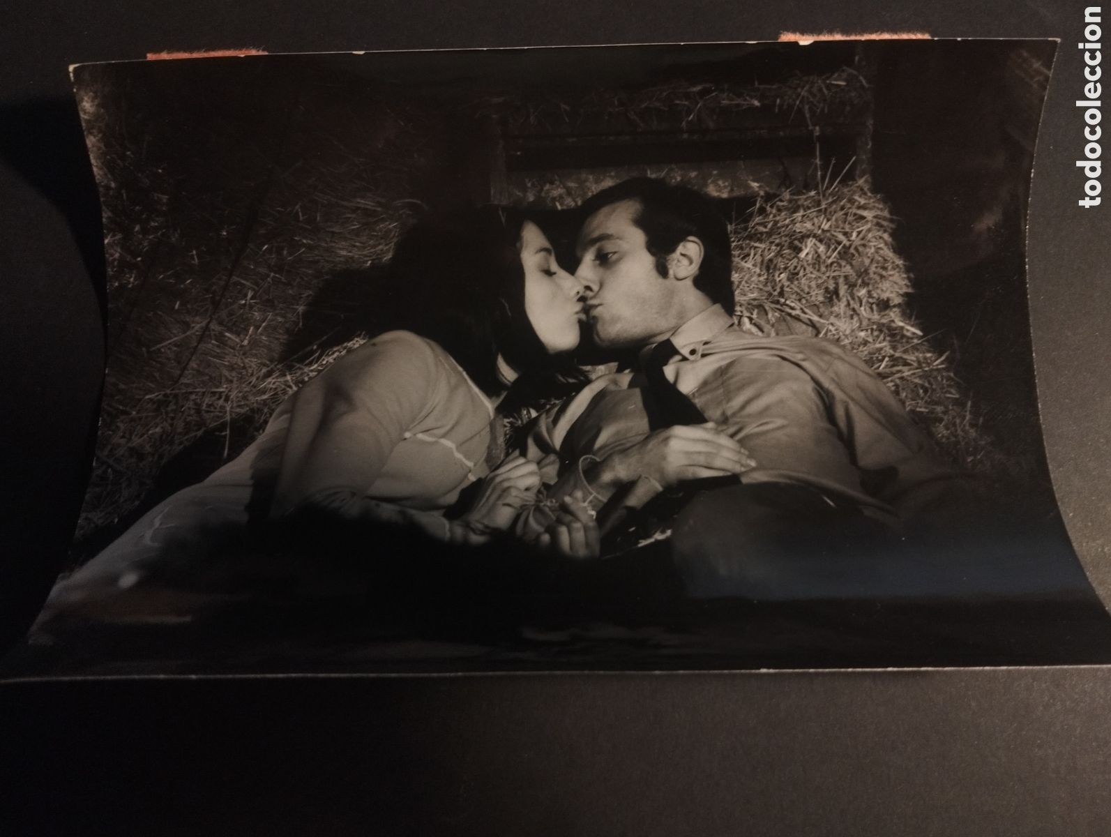 Cinema: EMILIO GUTIERREZ CABA Y ENRIQUETA CARBALLEIRA ACTORES ANTIGUA FOTOGRAFIA ORIGINAL 18 X 13 CM