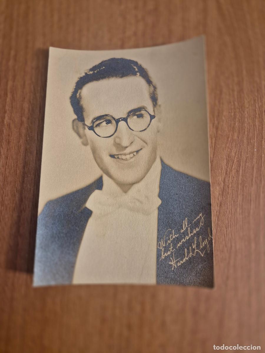 Cine: FOTOGRAFIA AUTOGRAFIADA HAROLD LLOYD.