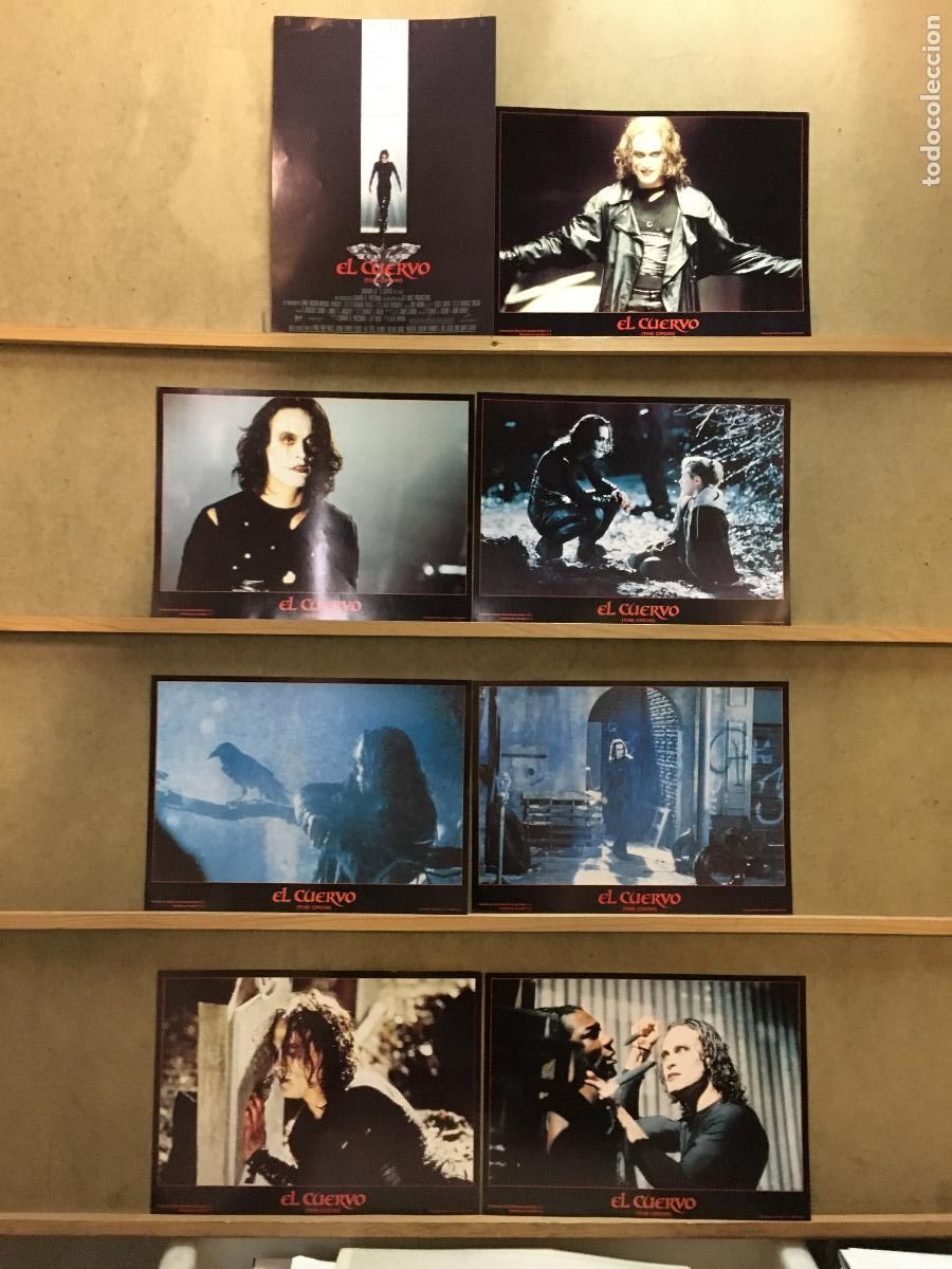 Cinema: AFK58 EL CUERVO BRANDON LEE SET 8 FOTOCROMOS ORIGINAL ESPA&Ntilde;OL h1