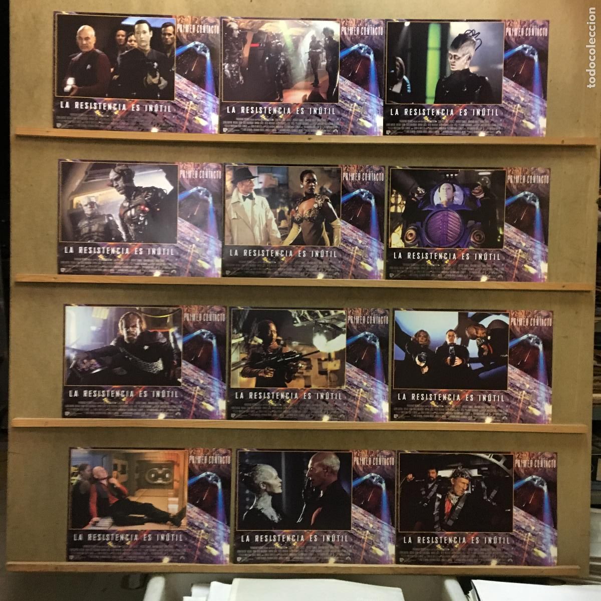 Cinema: AFK59 STAR TREK PRIMER CONTACTO SET COMPLETO 12 FOTOCROMOS ORIGINAL ESTRENO h1