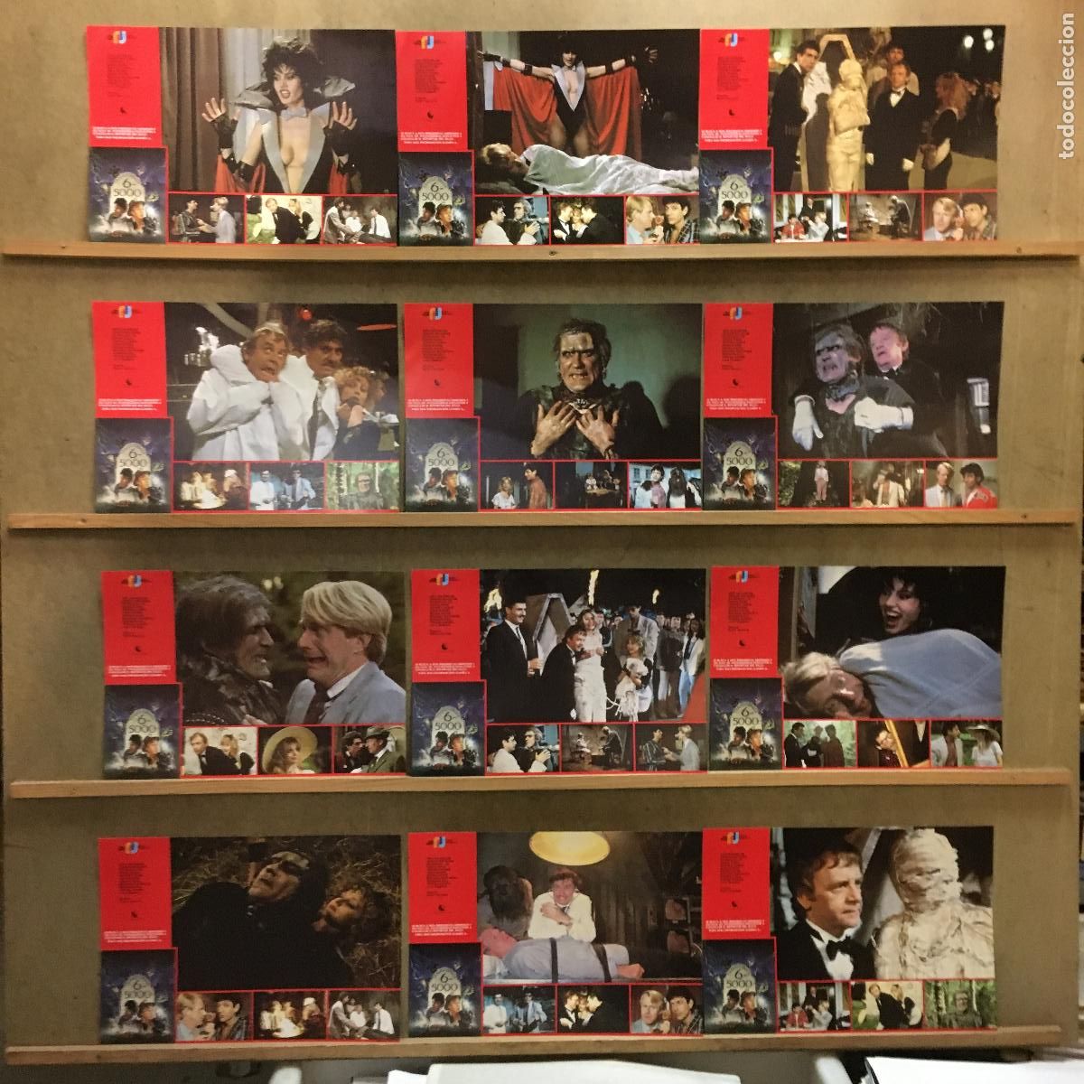 Cinema: AFK61 TRANSYLVANIA 6-5000 GEENA DAVIS JEFF GOLDBLUM SET COMPLETO 12 FOTOCROMOS ORIGINAL ESTRENO