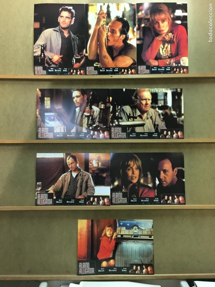 Cinema: AFK68 ALBINO ALLIGATOR MATT DILLON FAYE DUNAWAY SPACEY SET COMPLETO 8 FOTOCROMOS ORIG ESTRENO h3