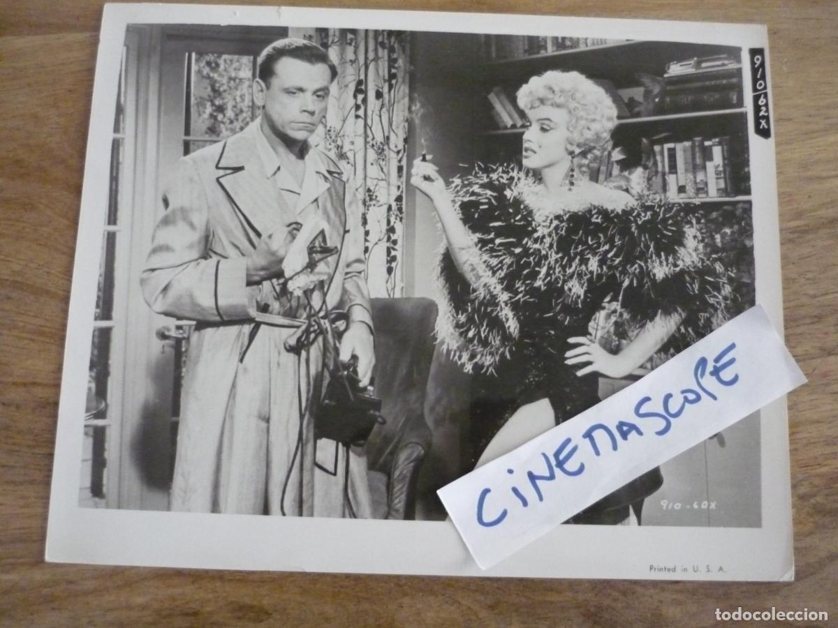 Cine: la tentacion vive arriba - foto original b/n - marilyn onroe tom ewell
