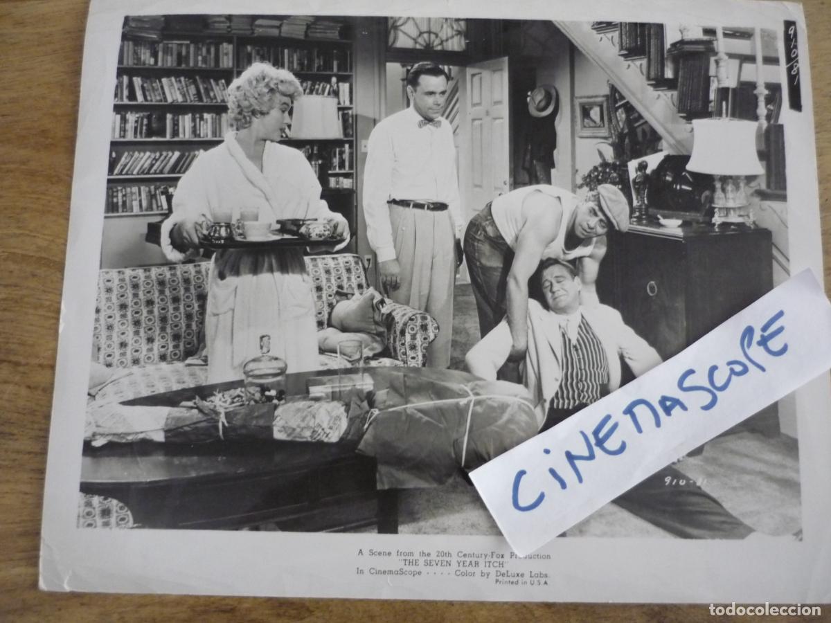 Cine: la tentacion vive arriba - foto original b/n - marilyn monroe tom ewell The Seven Year Itch