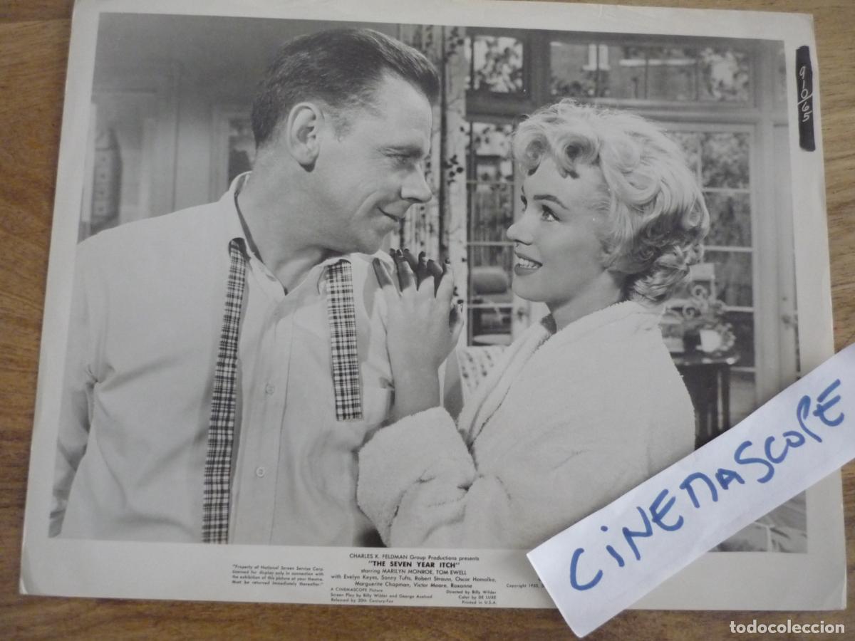 Cine: la tentacion vive arriba - foto original b/n - marilyn monroe tom ewell The Seven Year Itch