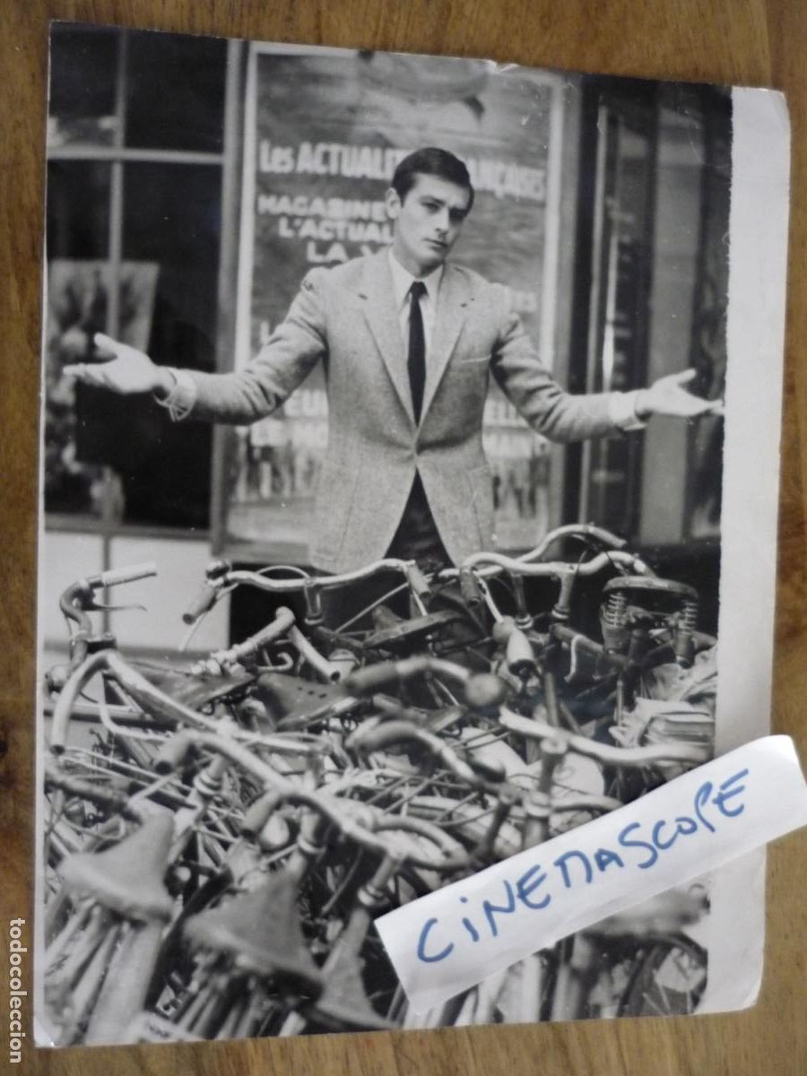 Cine: alain delon - foto original b/n - french cinema actor