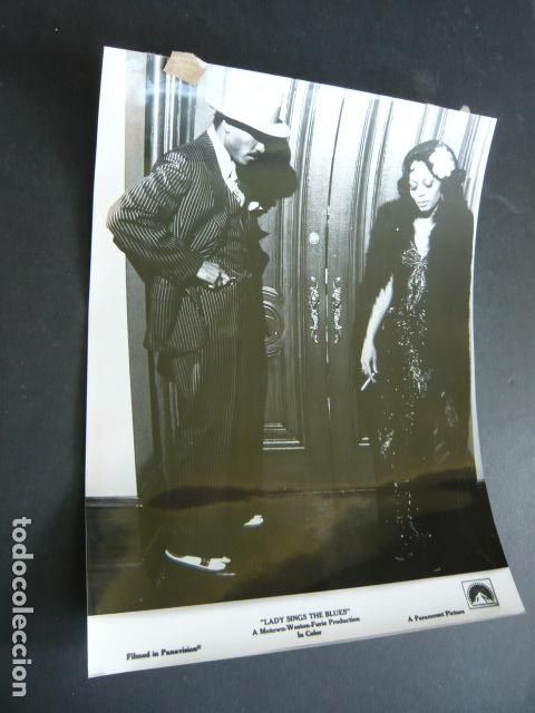 Cine: DIANA ROSS ACTRIZ EN PELICULA LADY SINGS THE BLUES ANTIGUA FOTOGRAFIA ORIGINAL 18 X 24 CM