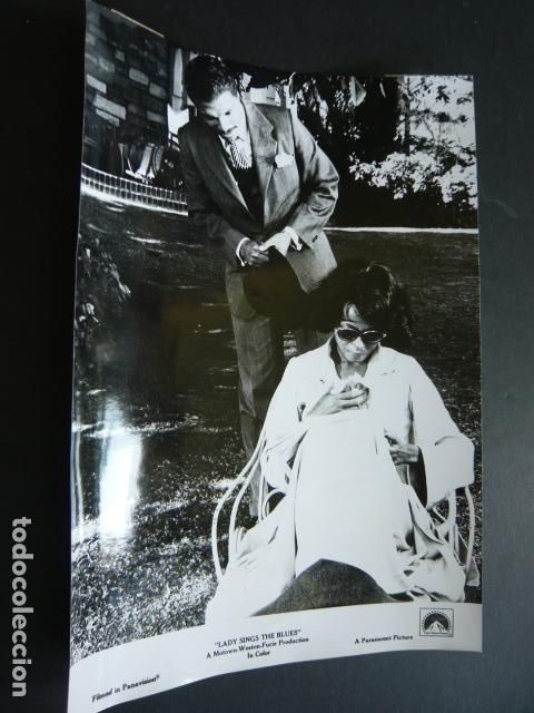 Cine: DIANA ROSS ACTRIZ EN PELICULA LADY SINGS THE BLUES ANTIGUA FOTOGRAFIA ORIGINAL 18 X 24 CM