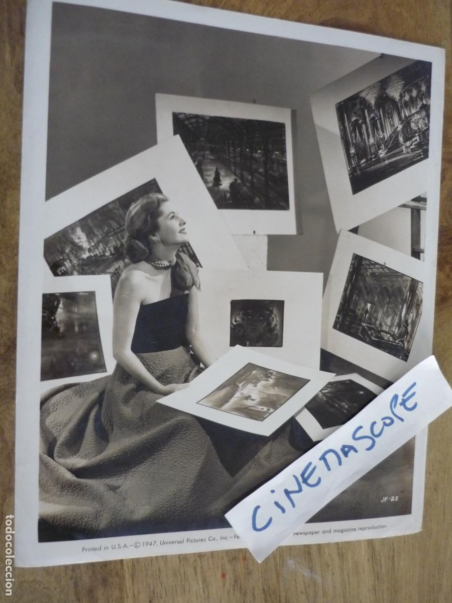 Cine: joan fontaine - foto original b/n - universal pictures film