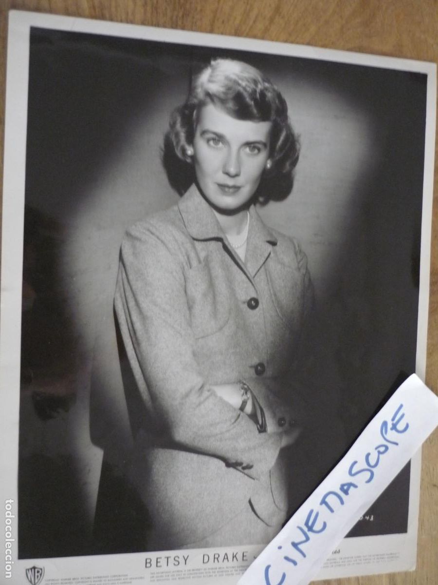 Cine: betsy drake - foto original b/n - warner bros pictures film