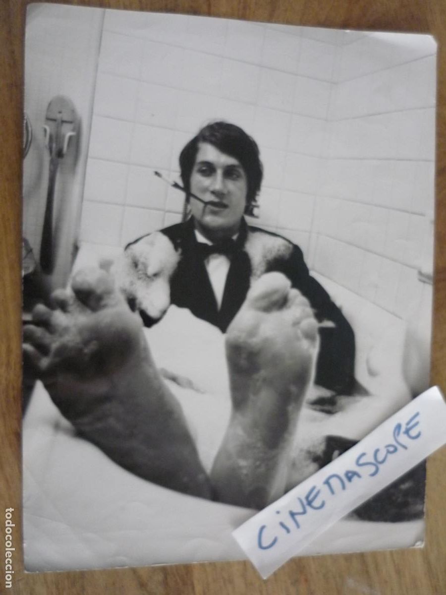 Cine: jacques dutronc - foto original b/n - actor y cantante frances