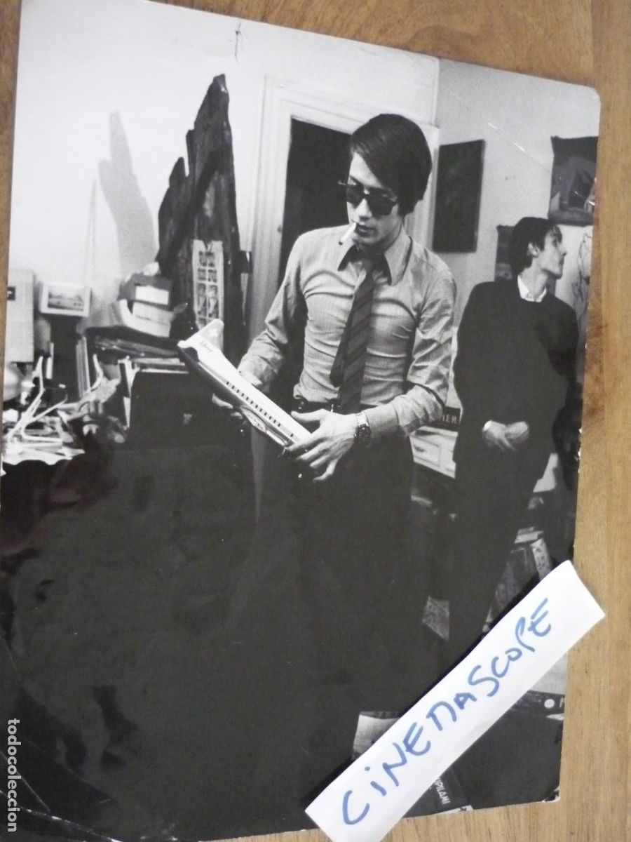 Cine: jacques dutronc - foto original b/n - actor y cantante frances