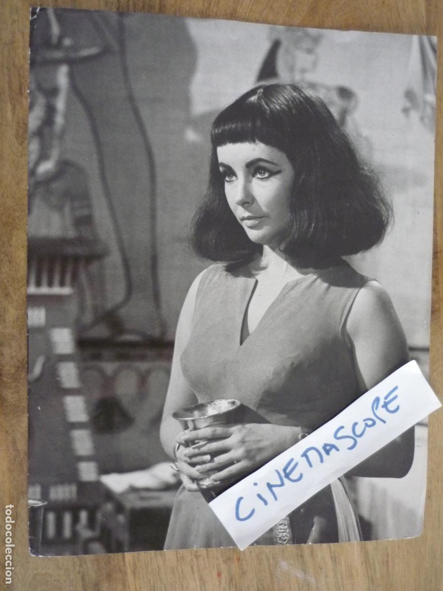 Cine: elizabeth taylor - foto original b/n - american film actress - cleopatra