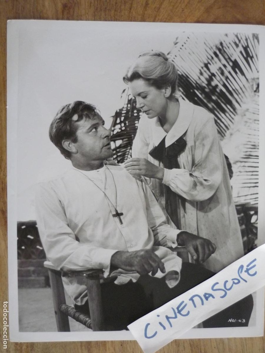 Cine: la noche de la iguana - foto original b/n - deborah kerr richard burton The Night of the Iguana