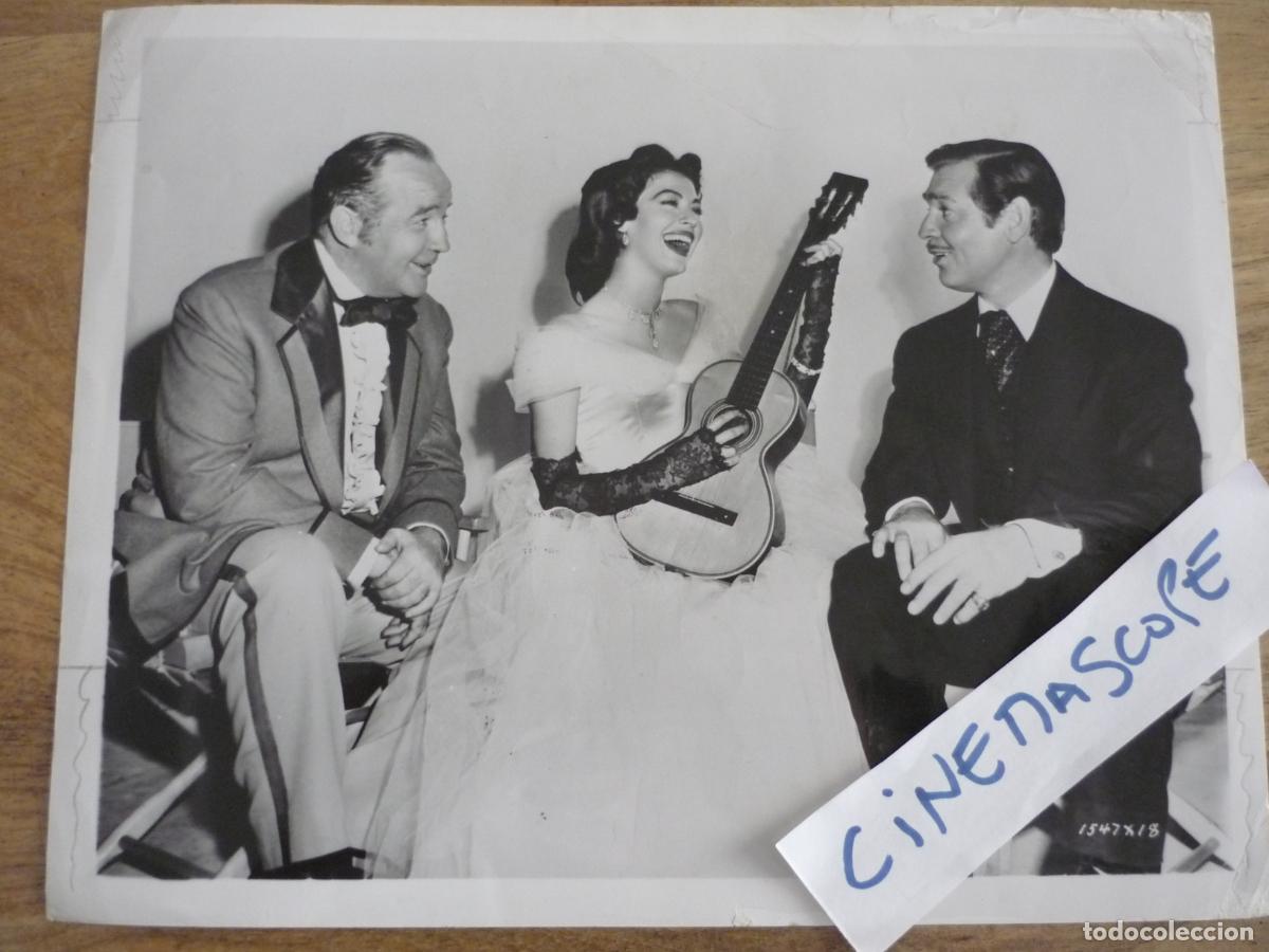 Cine: ava gardner - foto original b/n - clark gable Broderick Crawford estrella del destino lone star