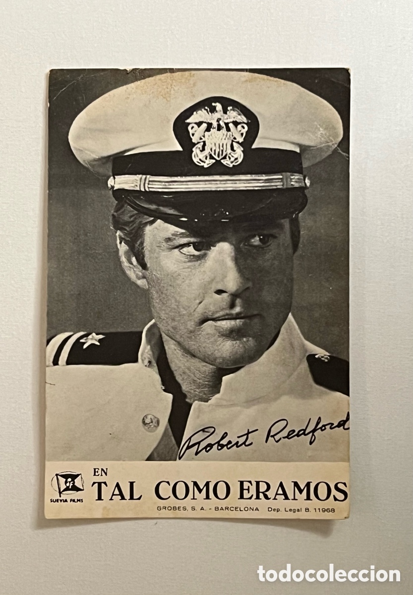 Cine: ROBERT REDFORD.. en Tal Como &Eacute;ramos .. Aut&oacute;grafo impreso.. Cine Euterpe. SABADELL