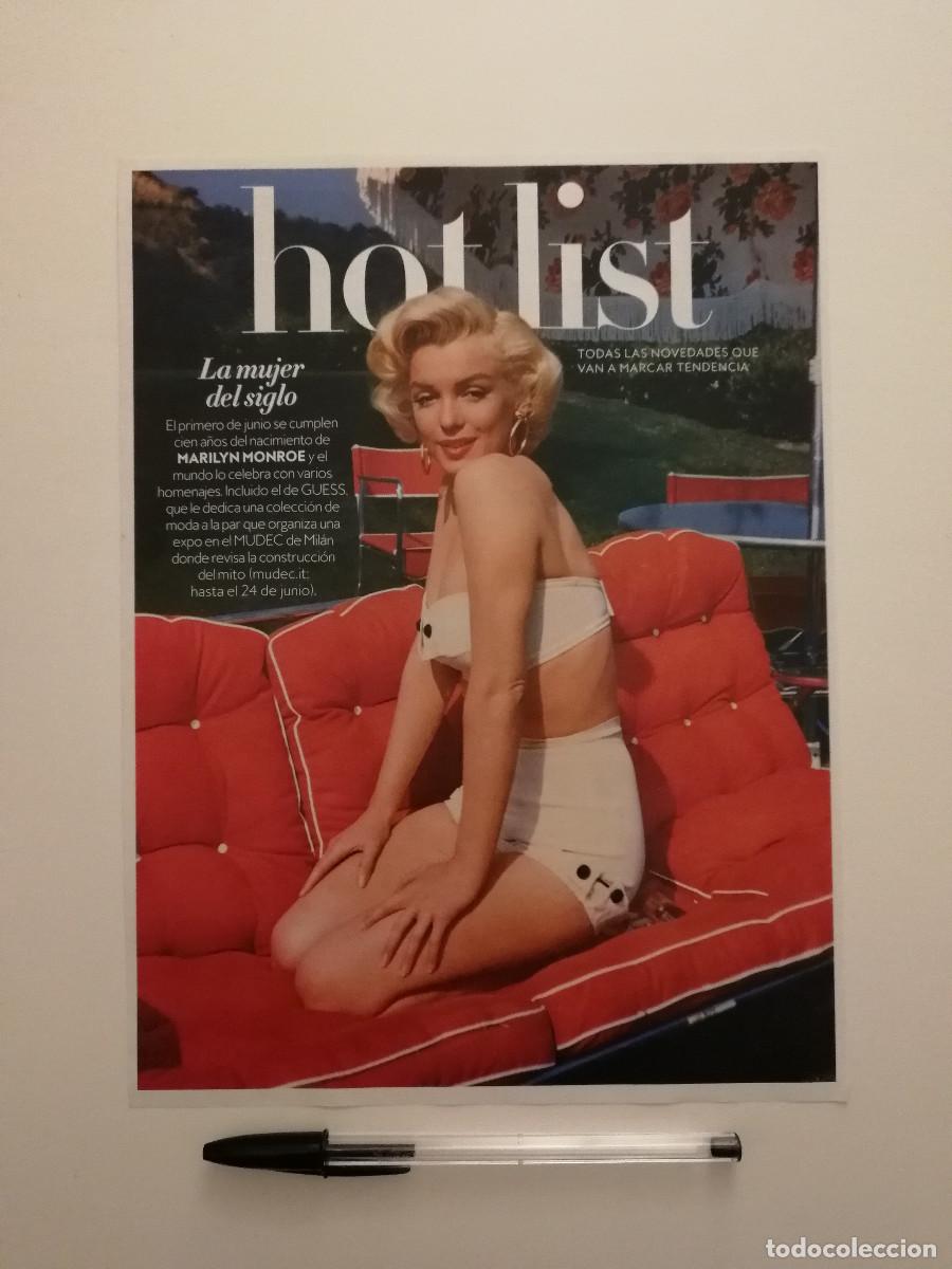 Cine: ANUNCIO ACARTONADO -A4- Marilyn Monroe - PUBLICIDAD LAMINA