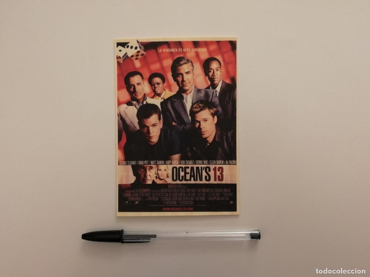 Cine: IMPRESO PAPEL -10*15- OCEAN'S 13 - GEORGE CLOONEY - BRAD PITT - MATT DAMON