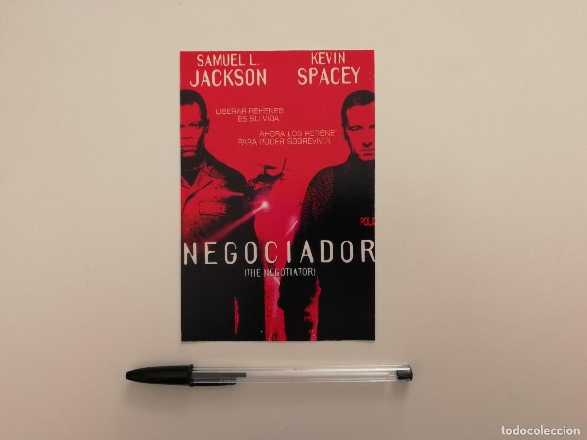 Cine: TARJETA ORIGINAL -10*15- NEGOCIADOR - Samuel L. Jackson - KEVIN SPACEY