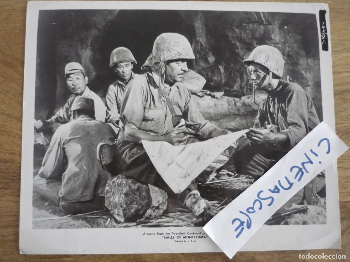 Cine: halls of montezuma - foto original b/n - richard widmark II Guerra Mundial