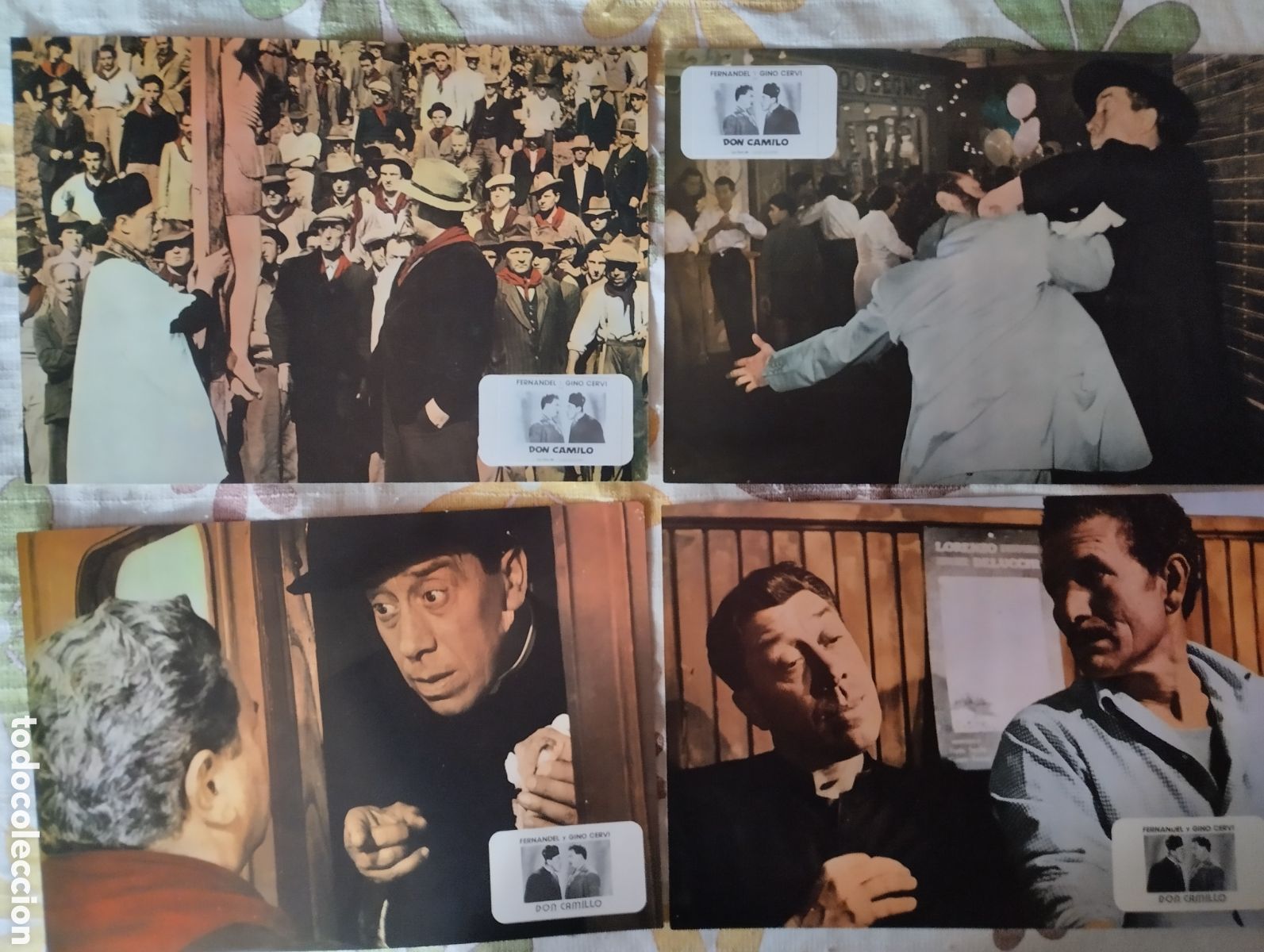 Cine: 12 FOTOCROMOS - DON CAMILO - SET COMPLETO