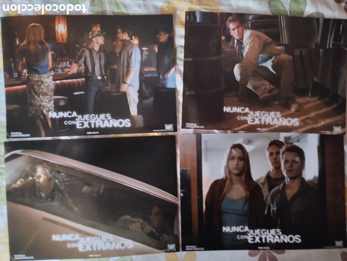 Cine: 12 FOTOCROMOS - NUNCA JUEGUES CON EXTRA&Ntilde;OS - SET COMPLETO