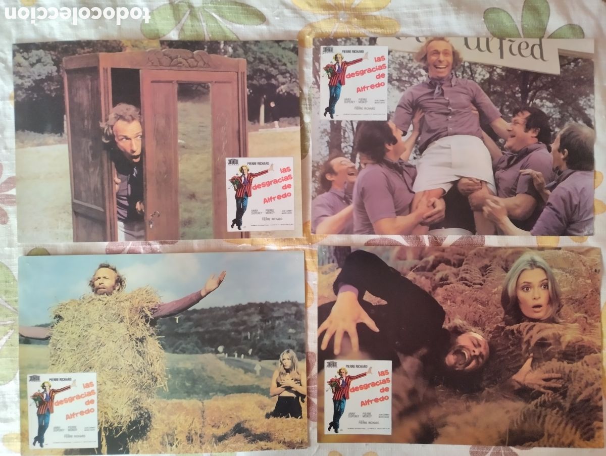 Cine: 12 FOTOCROMOS - LAS DESGRACIAS DE ALFREDO - SET COMPLETO