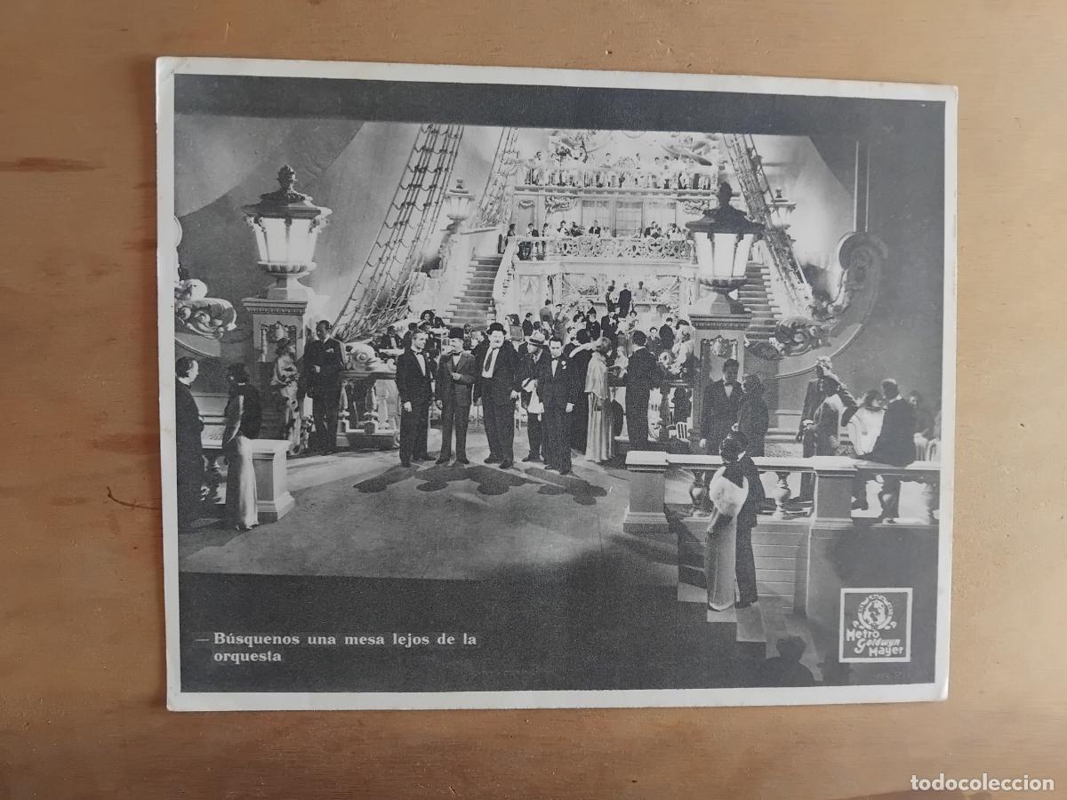 Cine: STAN LAUREL Y OLIVER HARDY FOTOCROMO ORIGINAL ESPA&Ntilde;OL. METRO GOLDWYN MAYER