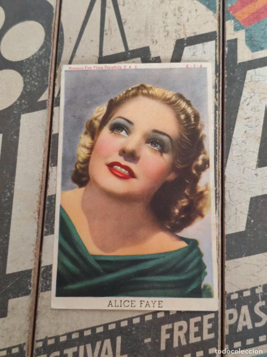 Cine: Alice Faye K-3-4 Hispano Fox Films Espa&ntilde;ola