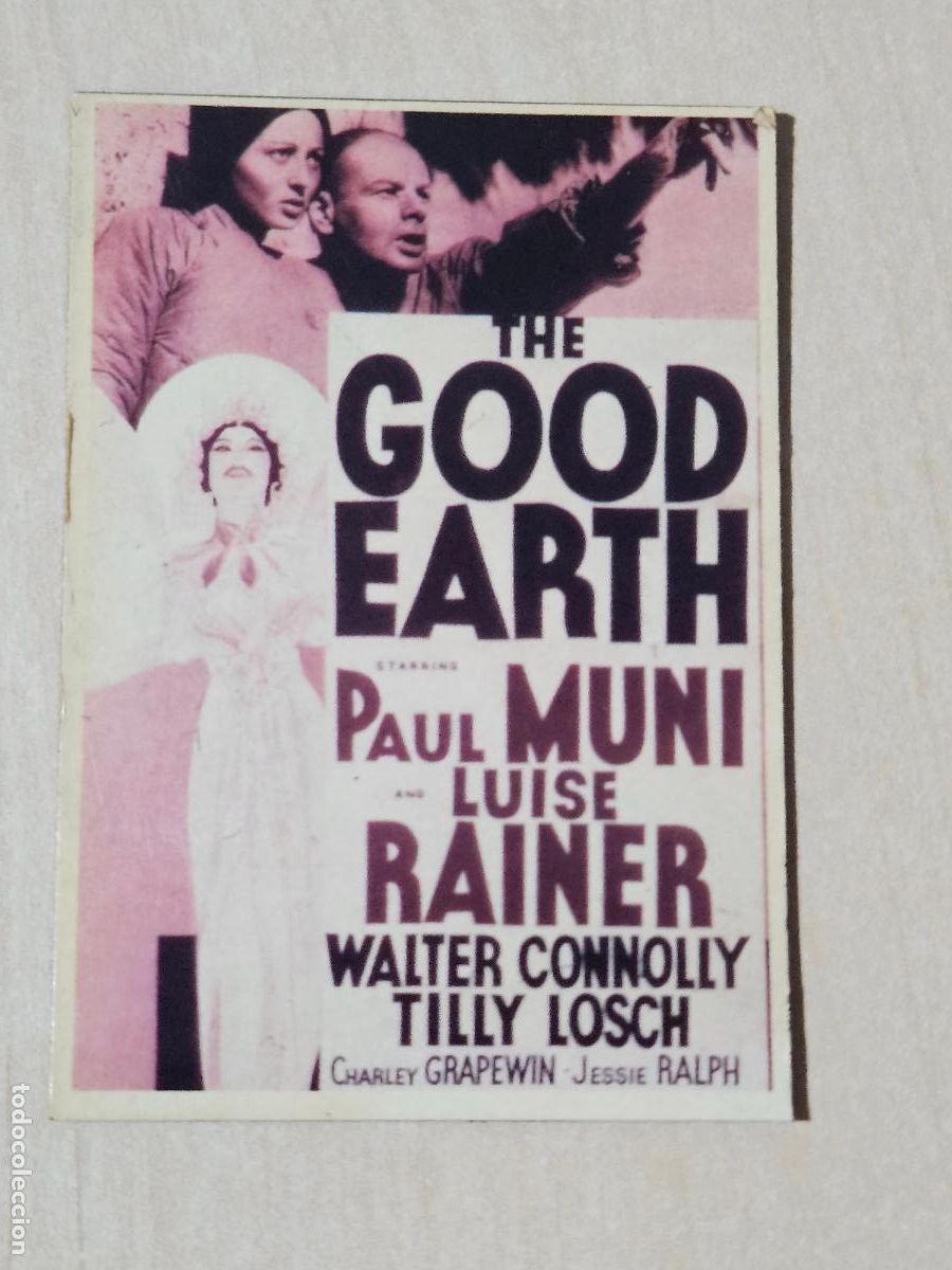 Cine: DE CINE CARTEL DE PEL&Iacute;CULA THE GOOD EARTH - CL&Aacute;SICA 1970-80's. Original Coleccionista