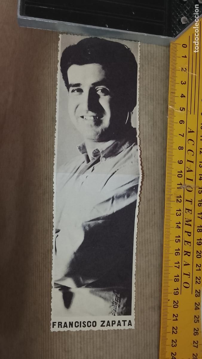 Cine: TROQUELADO MUSICA CANTANTE PAPEL TIPO CROMO A&Ntilde;OS 60 - FRANCISCO ZAPATA