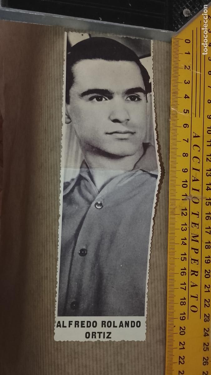 Cine: TROQUELADO MUSICA CANTANTE PAPEL TIPO CROMO A&Ntilde;OS 60 - ALFREDO ROLANDO ORTIZ