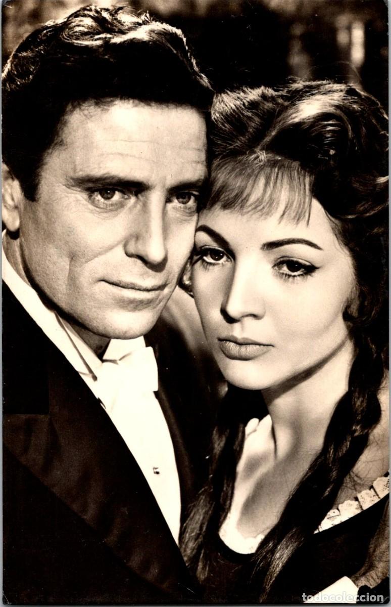 Cine: Sara Montiel y Raf Vallone - La Violetera - 1958 - Archivo Bermejo 6217 - 143x92mm