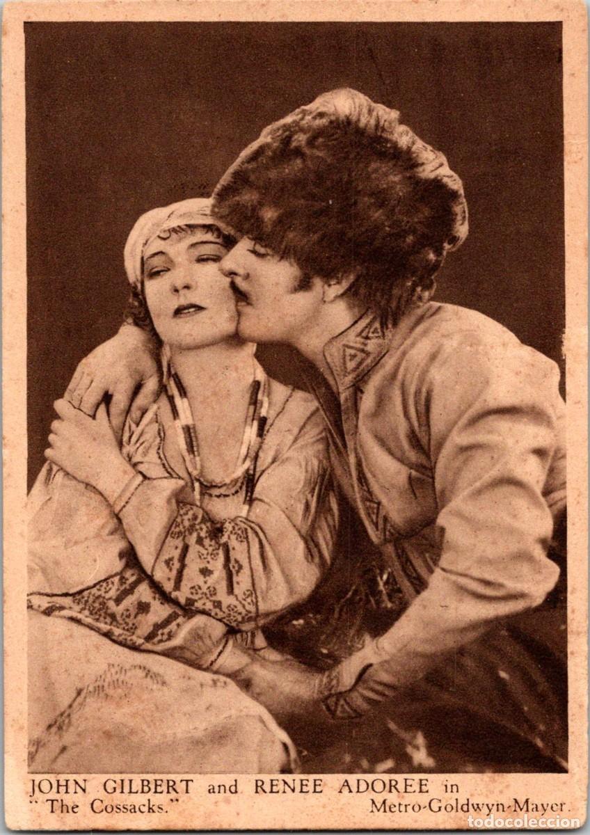 Cine: John Gilbert and Ren&eacute;e Ador&eacute;e in The Cossacks - Love Scenes from Famous Films - Kensitas Cigarettes